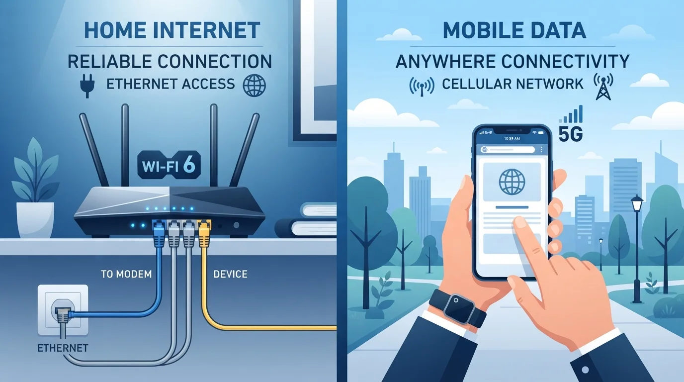 Fixed Broadband vs. Mobile Data: Understanding Two Very Different Networks