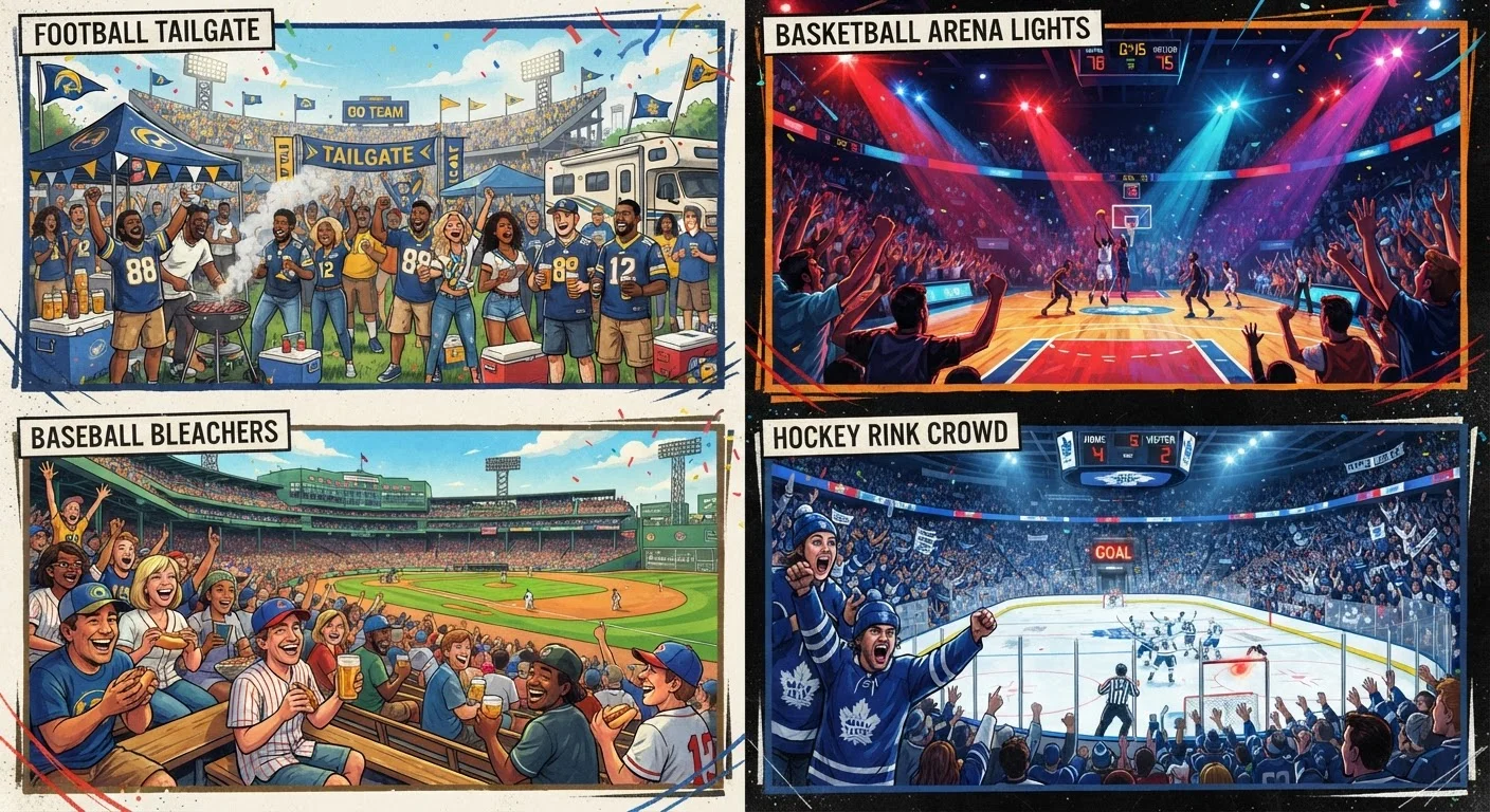 How Fan Culture Differs Across the NFL, NBA, MLB, and NHL