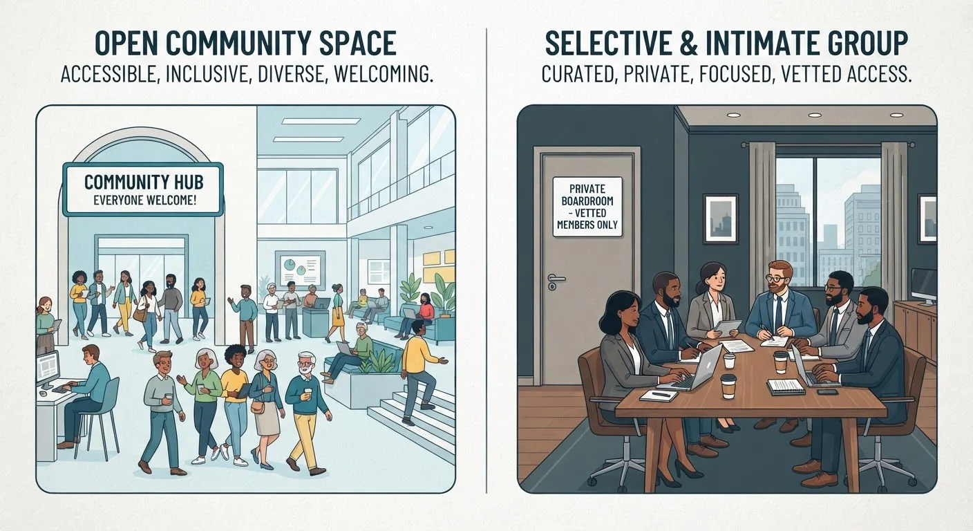 Open Communities vs. Private Groups: How Access Shapes Culture
