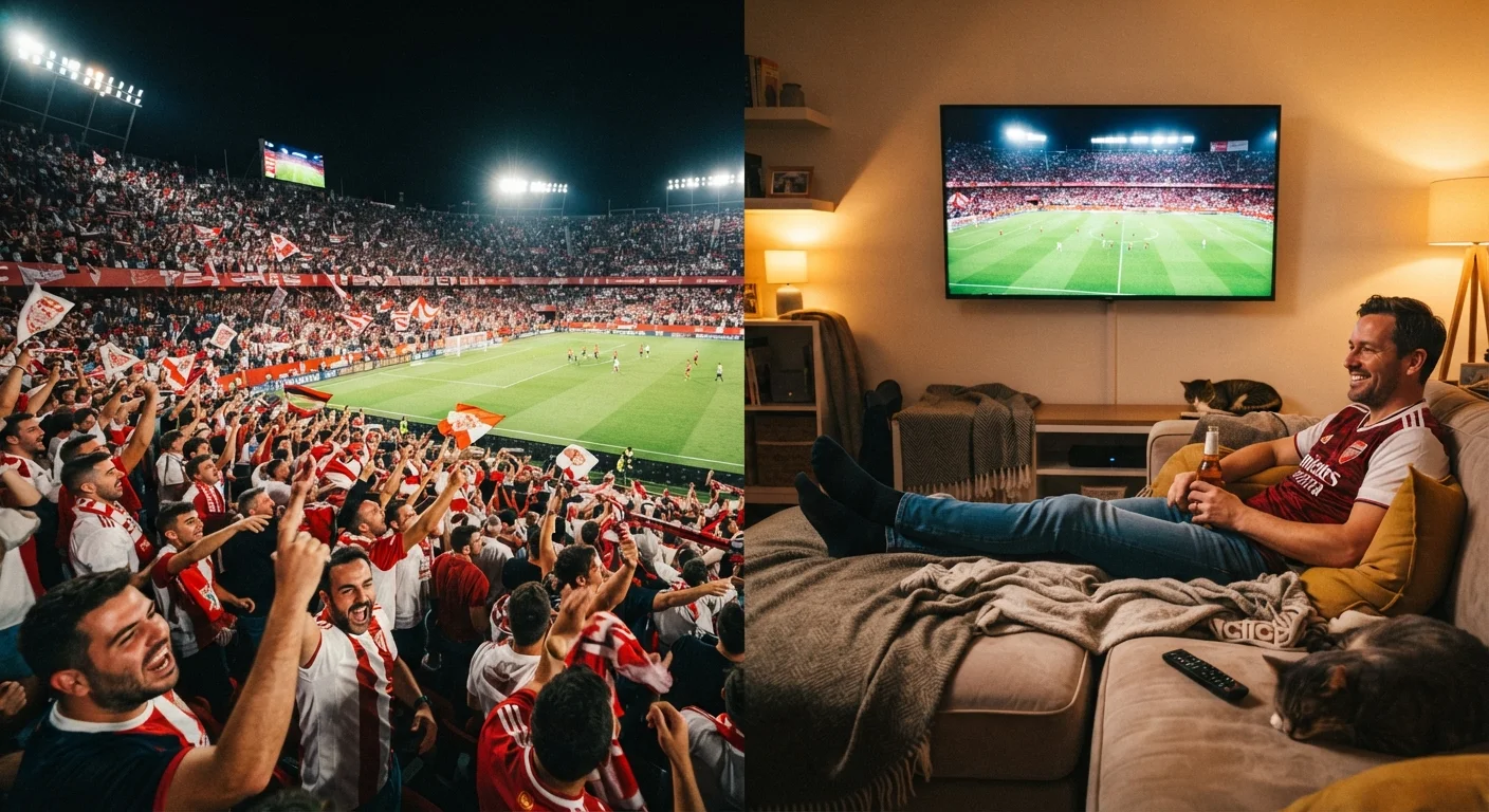Stadium Attendance vs. Watching From Home: Two Different Fan Experiences
